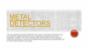 Metal Detectors -MPI Magnet