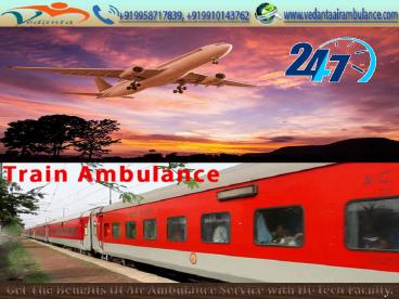 Book an Emergency ICU Medical Facility by Vedanta Air Ambulance Service in Ranchi
