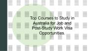 Courses to study in Australia for International Students