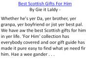 Best Scottish Gifts For Him