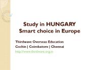 Study in HUNGARY – Smart choice in Europe