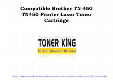 Compatible Brother TN-450 TN450 Printer Laser Toner Cartridge