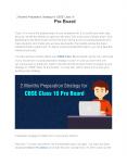 2 Months Preparation Strategy for CBSE Class 10 Pre Board PowerPoint PPT Presentation