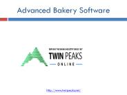 Advanced Bakery Software