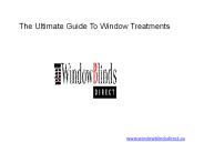 The Ultimate Guide To Window Treatments