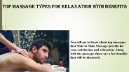 Male Body Massage in Mumbai At Home