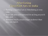 Afterlisting: Classified Ads in India