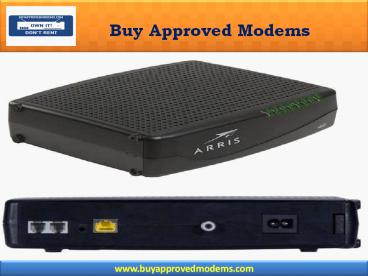 Xfinity approved modems