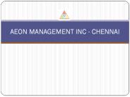 Aeon Management inc - chennai / velachery (((Reviews))))