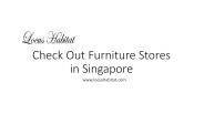 Check Out Furniture Stores in Singapore
