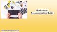 MBA Letter of Recommendation Guide PowerPoint PPT Presentation