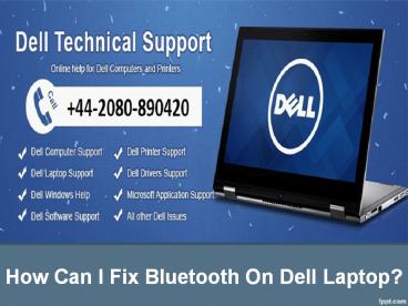 How Can I Fix Bluetooth On Dell Laptop?