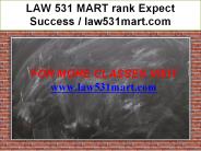 LAW 531 MART rank Expect Success / law531mart.com
