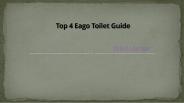 Top 4 Eago Toilet Guide