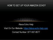How to Set Up Your Amazon Echo?