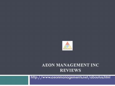 Aeon Management inc - Chennai Velachery ((Aeon))