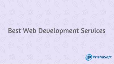 Web Development Services
