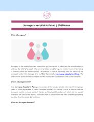 Surrogacy Hospital in Patna | ElaWoman