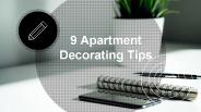 apartment decor tips