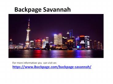 Backpage  Savannah|| Savannah backpage