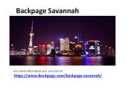 Backpage  Savannah|| Savannah backpage