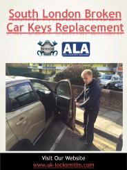 South London broken car keys replacement
