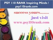 PSY 110 RANK Inspiring Minds / psy110rank.com