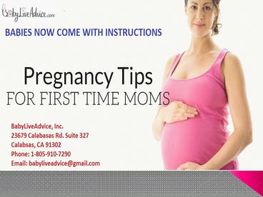 Breastfeeding and pregnancy tips for first time moms