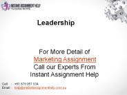 PPT on Leadership Assignment Help From Instant Assignment Help (1)