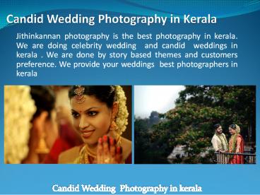 Candid wedding Photography In Kerala