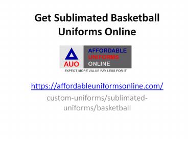 Get Sublimated Basketball Unforms (1)