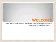 AOI Tech Solutions | Safe Network | 8448679017