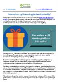 How we turn a gift donating platform into reality PowerPoint PPT Presentation