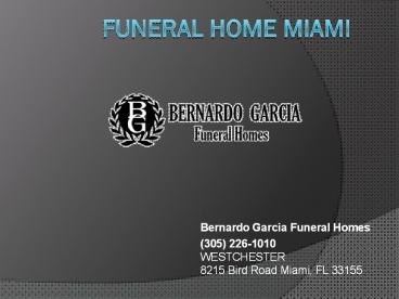 Funeral Home Miami