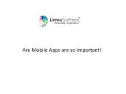 Why Mobile Apps to the Business?