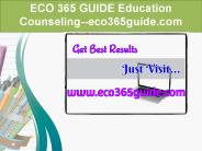 ECO 365 GUIDE Education Counseling--eco365guide.com