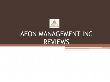 Aeon Management Reviews (Inc ) Chennai
