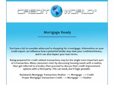 Fixing Credit Report