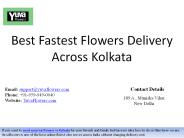 Best Fastest Flowers Delivery Across Kolkata