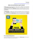 Which is the best Hindi news app for Android? PowerPoint PPT Presentation
