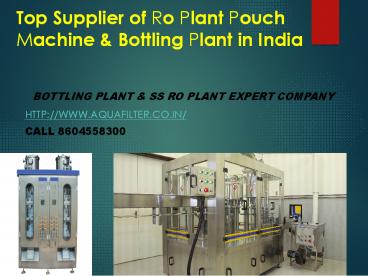Water ssPlants Manufacturing Company