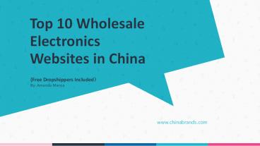 Top 10 Wholesale Electronics Websites