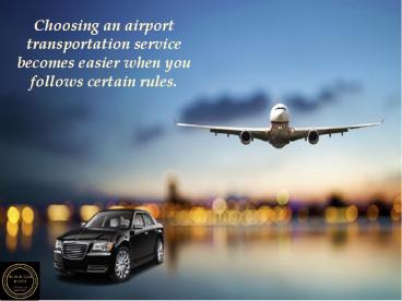 Boston airport car service