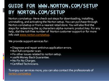 norton setup | norton.com/setup