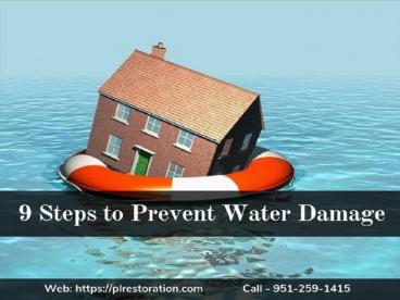 9 Steps to Prevent Water Damage in Riverside County