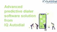 Advanced predictive dialer software solution from  IQ Autodial