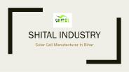 solar cell manufacturer