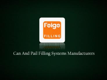 Can Filling Singapore