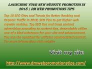 Best SEO Sites in 2018 | DM Web Promotions Tips