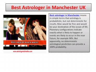 Best astrologer in Manchester